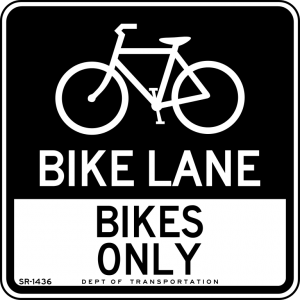 bike lane sign