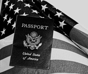 passport and flag